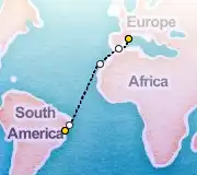 13 Night Barcelona to Salvador cruise