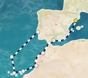 9 Night Barcelona to Lisbon cruise