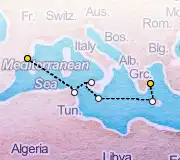 7 Night Athens to Barcelona cruise