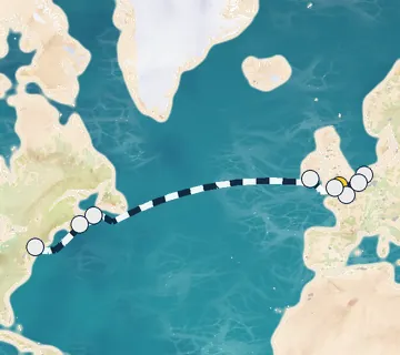 14 Night London to New York cruise