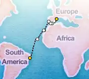 16 Night Barcelona to Maceió cruise