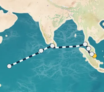 13 Night Singapore to Mahe cruise