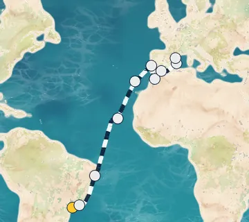 21 Night Sao Paulo to Barcelona cruise