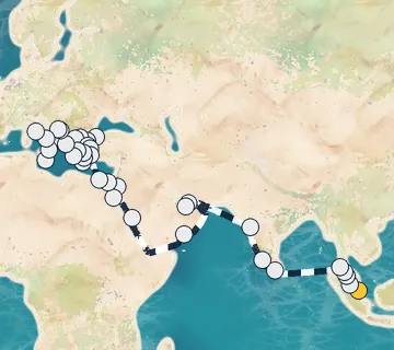 55 Night Singapore to Rome cruise