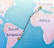 19 Night Marseille to Sao Paolo cruise