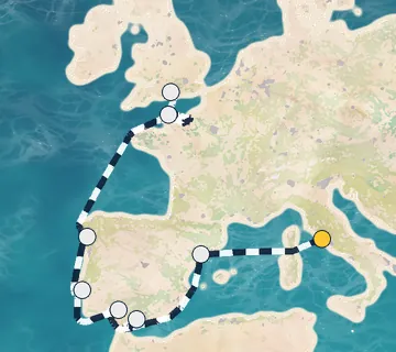 11 Night Rome to London cruise