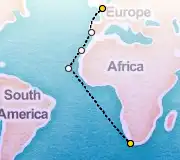 18 Night London to Cape Town cruise