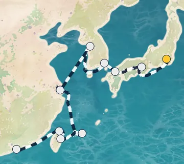 16 Night Tokyo to Hong Kong cruise