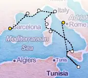 9 Night Barcelona to Rome cruise