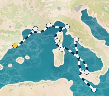 9 Night Barcelona to Rome cruise