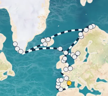 45 Night Barcelona to Oslo cruise