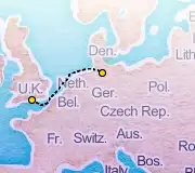 2 Night Hamburg to London cruise