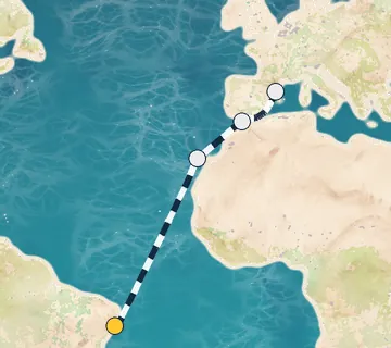 11 Night Maceió to Barcelona cruise