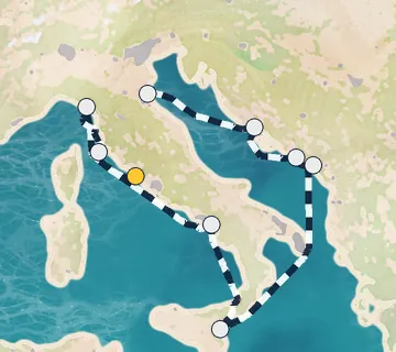 10 Night Rome to Ravenna cruise