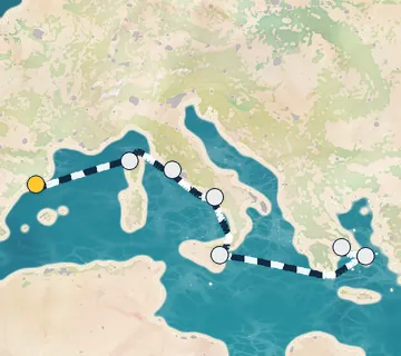 8 Night Barcelona to Athens cruise
