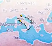 11 Night Ravenna to Rome cruise