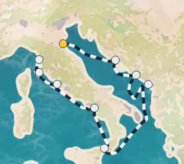 11 Night Ravenna to Rome cruise