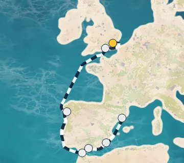 7 Night Tilbury to Barcelona cruise