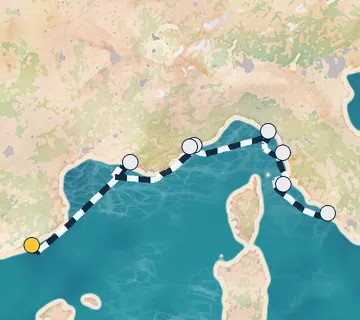 8 Night Barcelona to Rome cruise