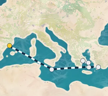 7 Night Barcelona to Athens cruise