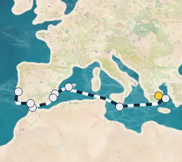 10 Night Athens to Lisbon cruise