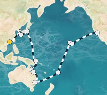 43 Night Hong Kong to Los Angeles cruise