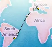18 Night Rome to Sao Paolo cruise