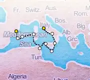 9 Night Barcelona to Rome cruise