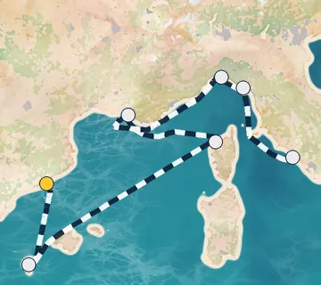 7 Night Barcelona to Rome cruise