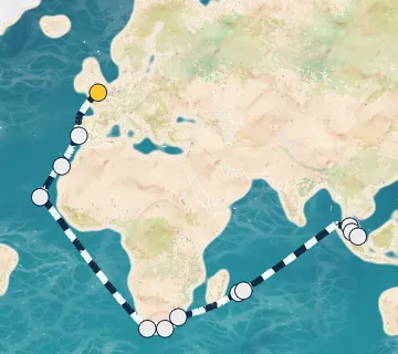 38 Night London to Singapore cruise