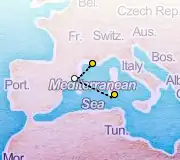 3 Night Marseille to Cagliari cruise