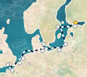 11 Night Helsinki to London cruise