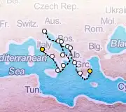 14 Night Rome to Athens cruise
