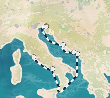 7 Night Trieste to Rome cruise