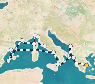 14 Night Athens to Rome cruise