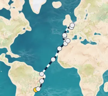 22 Night Sao Paulo to London cruise