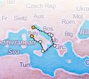7 Night Ravenna to Rome cruise