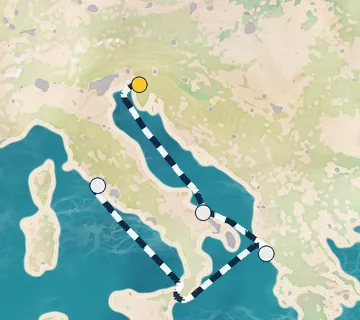 4 Night Trieste to Rome cruise