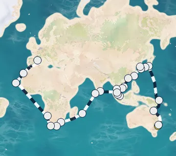 71 Night Sydney, Australia to Barcelona cruise