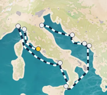 10 Night Rome to Ravenna cruise
