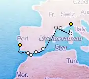 10 Night Lisbon to Portofino cruise