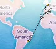 25 Night London to Sao Paolo cruise