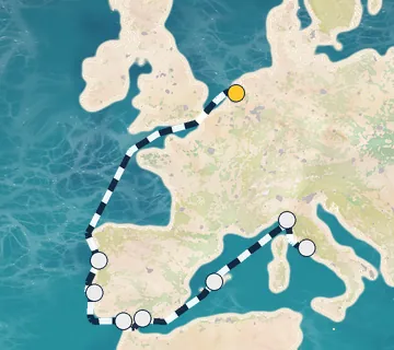 12 Night Amsterdam to Rome cruise