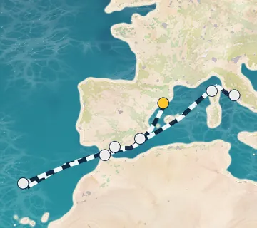 10 Night Barcelona to Rome cruise