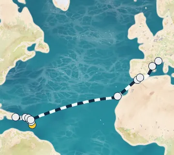 23 Night Fort-de-France to Marseille cruise
