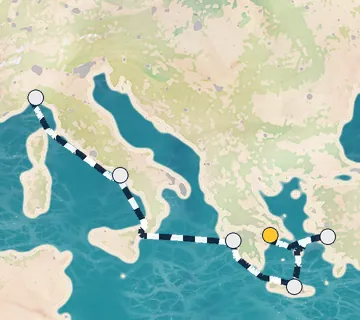 6 Night Athens to Portofino cruise