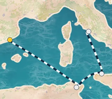 4 Night Barcelona to Rome cruise