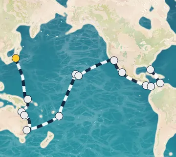 49 Night Tokyo to Miami cruise