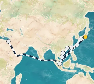 14 Night Tokyo to Singapore cruise