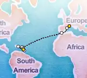 19 Night Marseille to Fort-de-France cruise